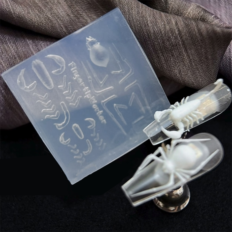Nail Stamping Plate - Cetakan Kuku Silikon 3D Bentuk Laba-laba