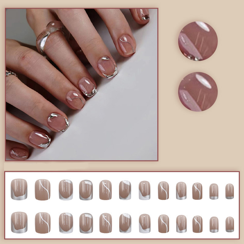 Kuku palsu pendek untuk wanita - Nail Art Overlay ulasan dan harga