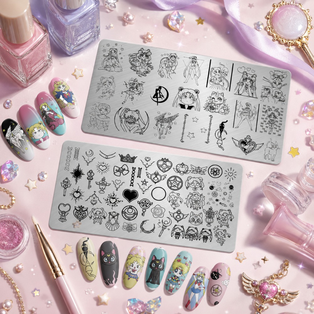 Pelat Stamping Kuku Anime Sail - Nail Stamping Plate ulasan dan harga