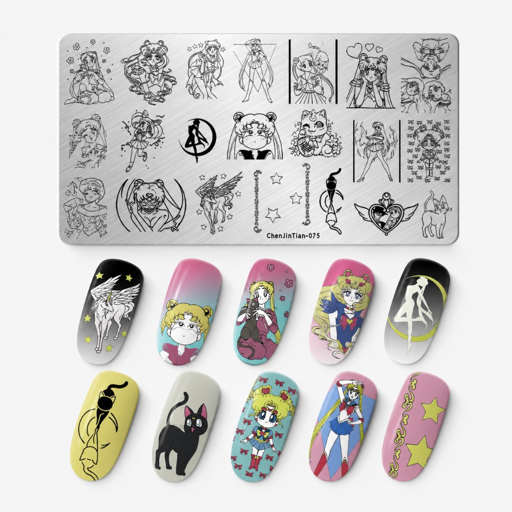 Pelat Stamping Kuku Anime Sail - Nail Stamping Plate ulasan dan harga