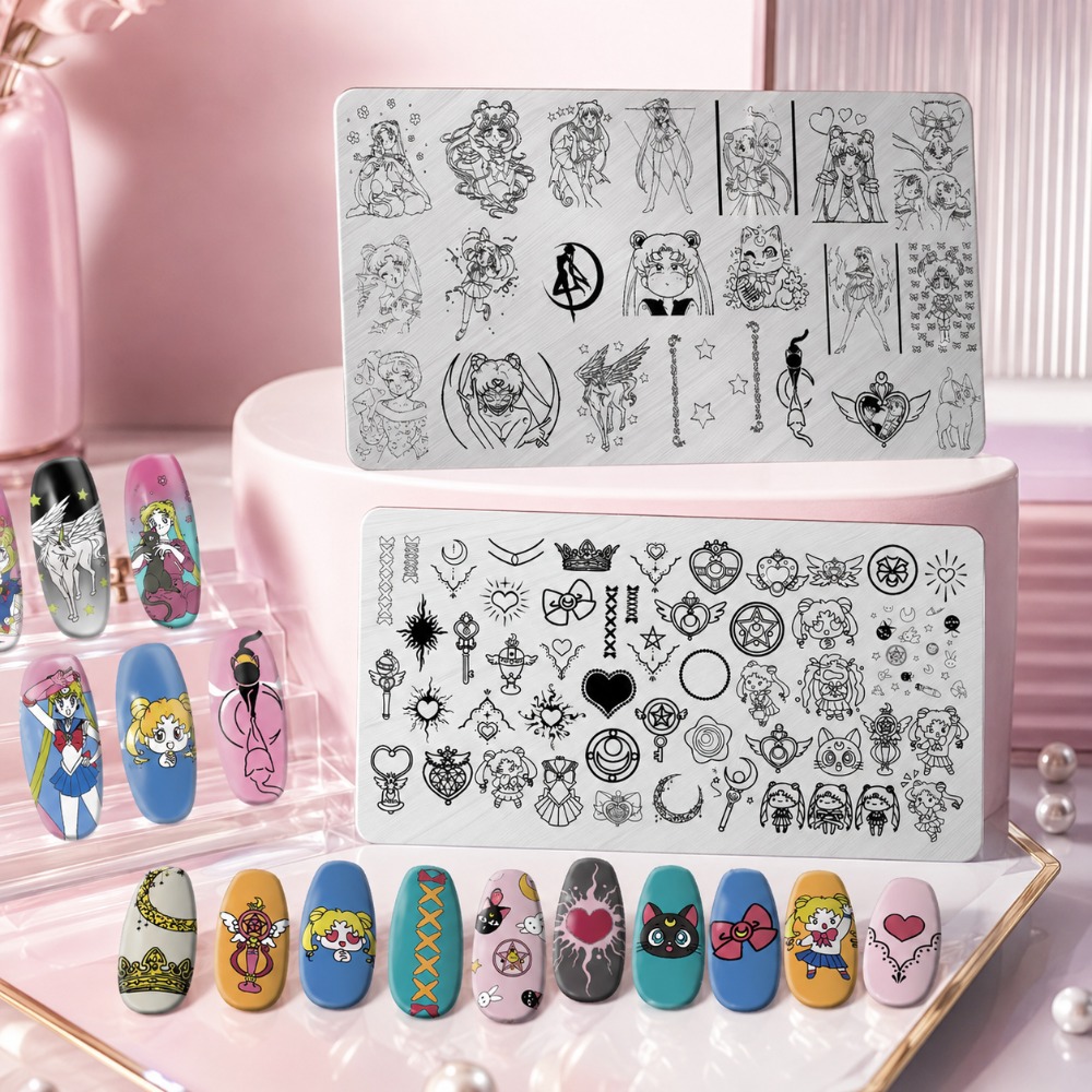 Pelat Stamping Kuku Anime Sail - Nail Stamping Plate ulasan dan harga