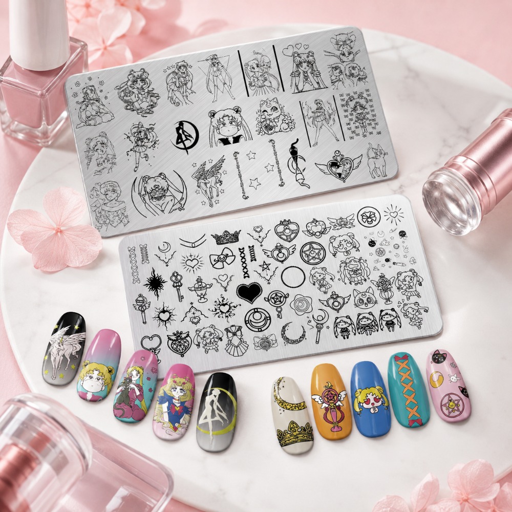Pelat Stamping Kuku Anime Sail - Nail Stamping Plate ulasan dan harga