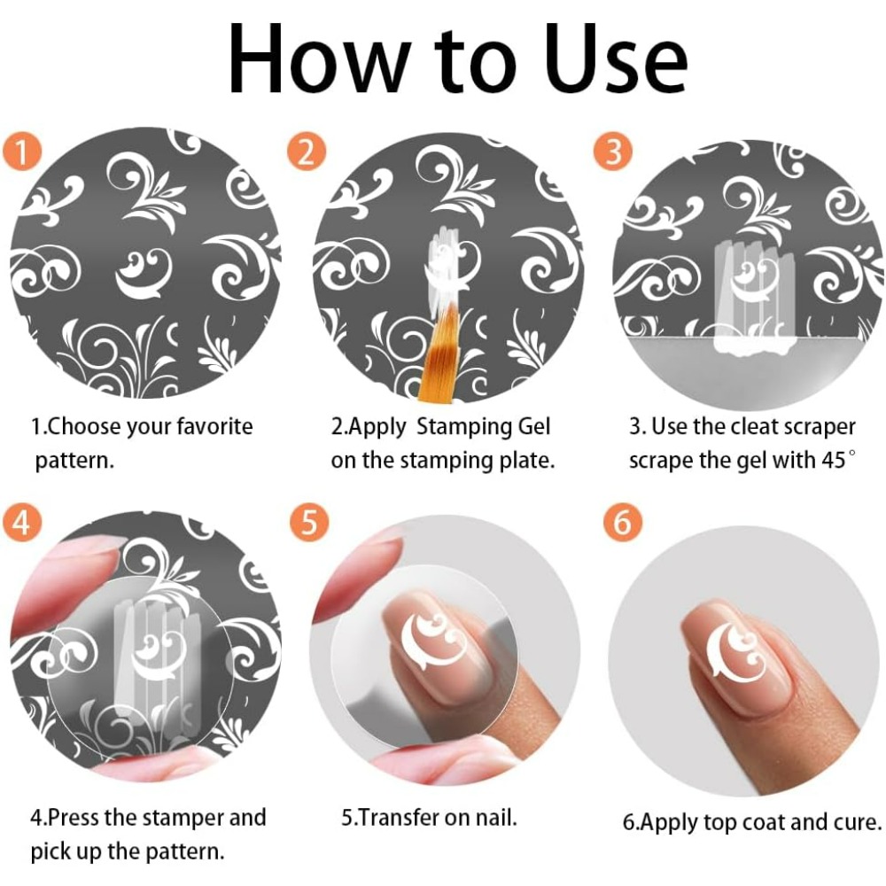 3 Buah Templat Seni Kuku Pola  - Nail Stamping Plate ulasan dan harga