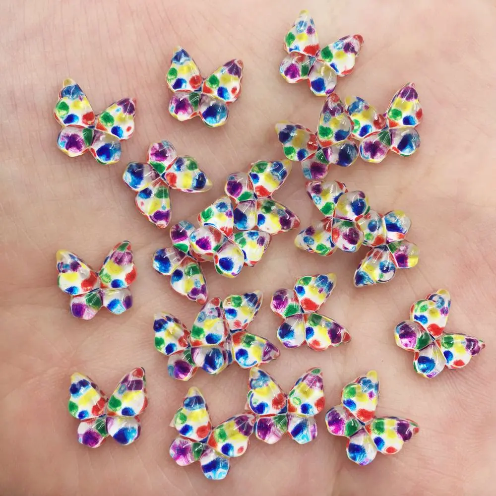 Resin Glitter warna-warni 10mm - Nail Art Overlay ulasan dan harga