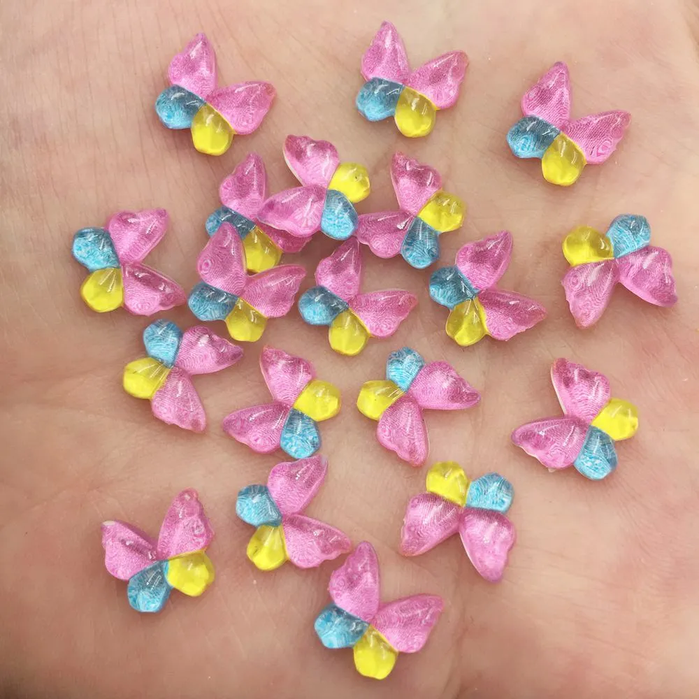 Resin Glitter warna-warni 10mm - Nail Art Overlay ulasan dan harga