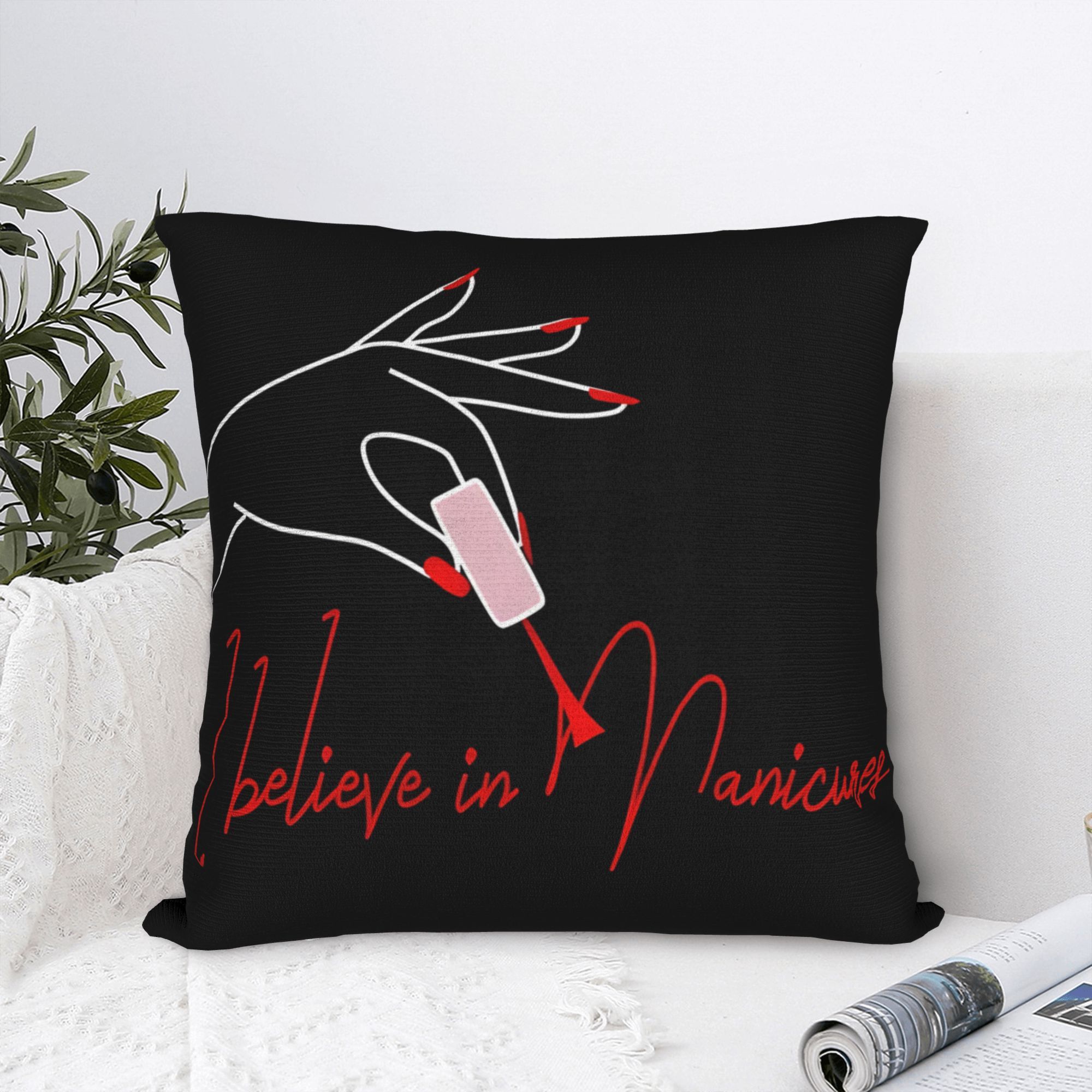 Sarung Bantal Seni Kuku Maniku - Nail Art Quotes Funny ulasan dan harga