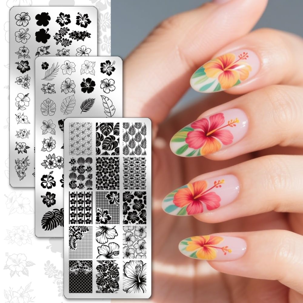 Alat Template Seni Kuku DIY da - Nail Stamping Plate ulasan dan harga