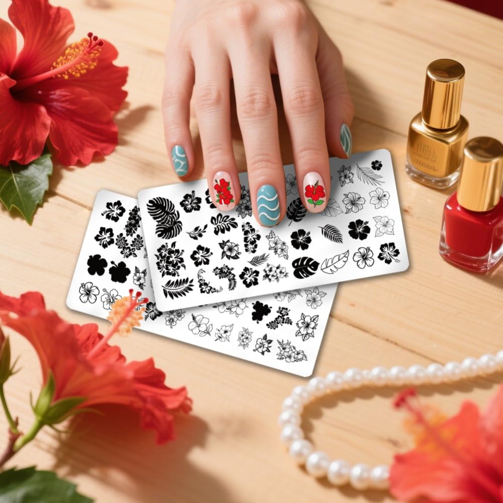 Alat Template Seni Kuku DIY da - Nail Stamping Plate ulasan dan harga