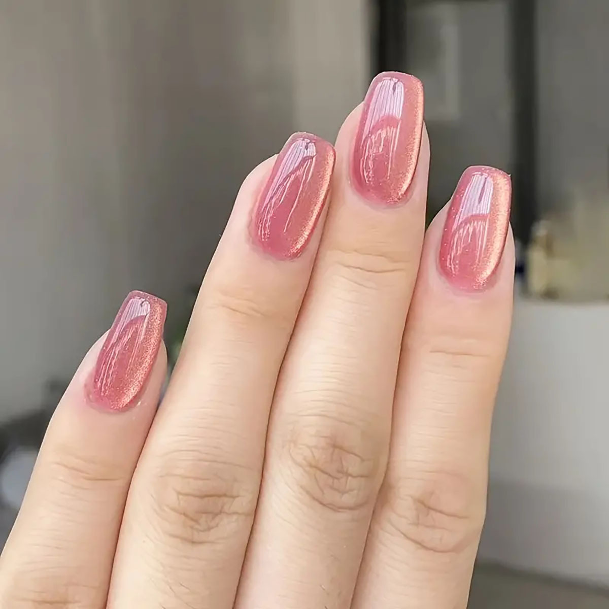 Kuku palsu balet persegi pende - Nail Art Overlay ulasan dan harga