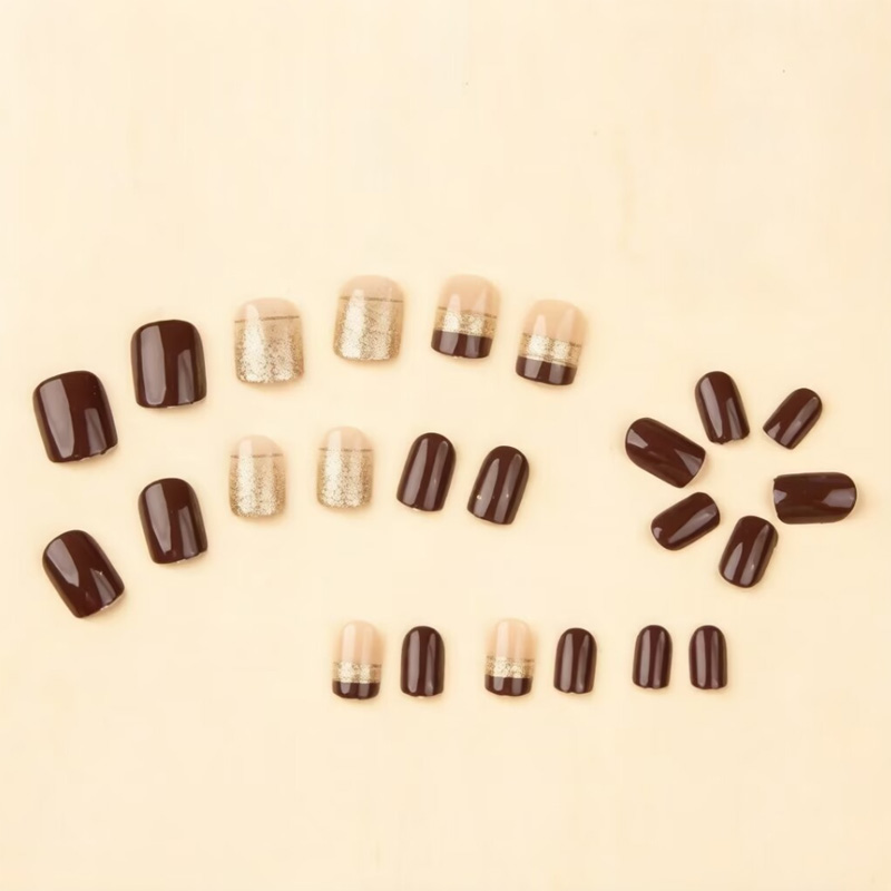 Kuku palsu pendek persegi untu - Nail Art Overlay ulasan dan harga