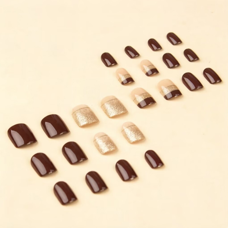 Kuku palsu pendek persegi untu - Nail Art Overlay ulasan dan harga
