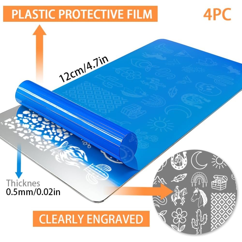 Alat Template Seni Kuku DIY da - Nail Stamping Plate ulasan dan harga