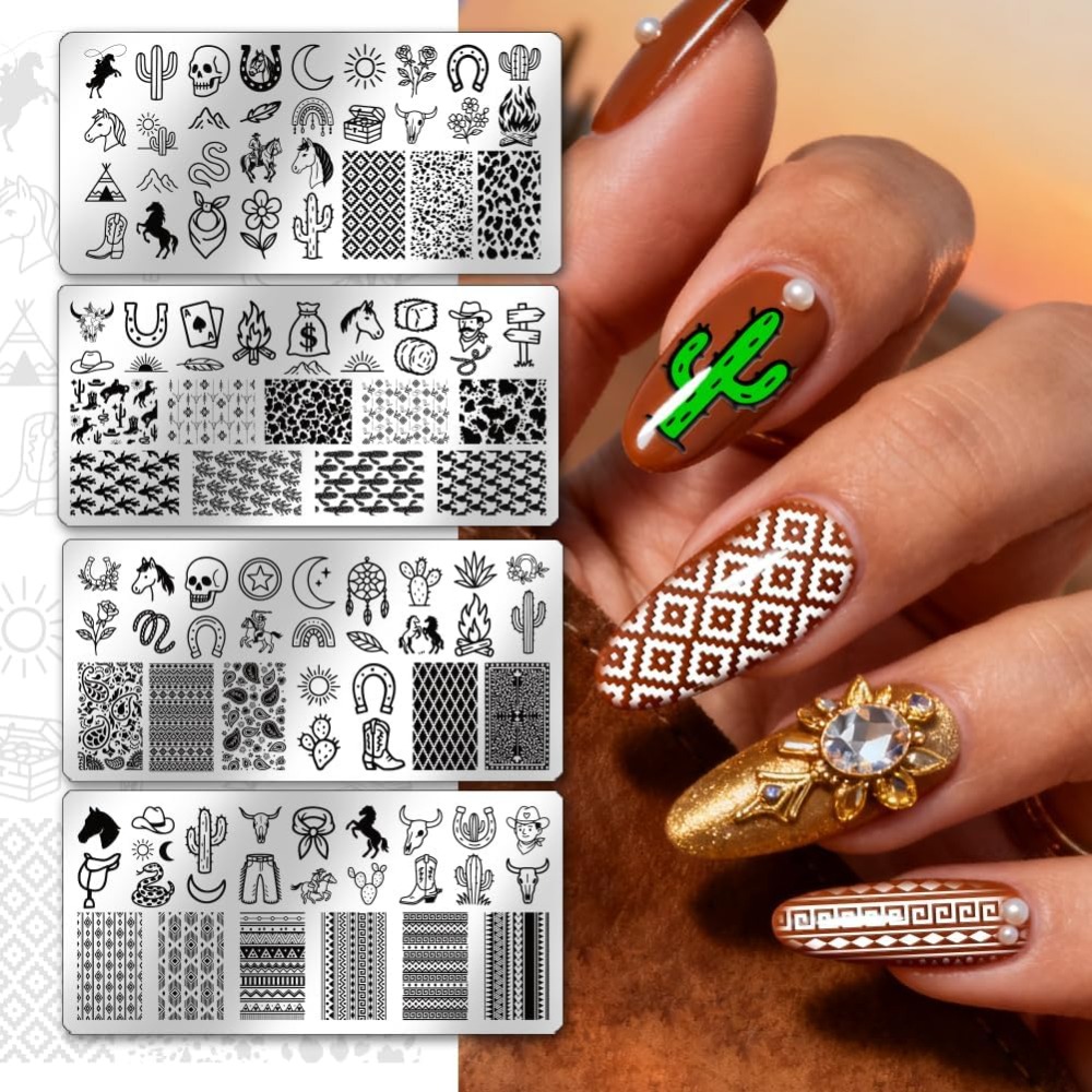 Alat Template Seni Kuku DIY da - Nail Stamping Plate ulasan dan harga