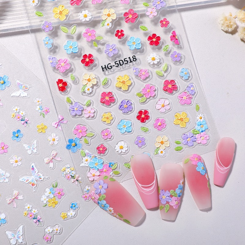 Dekorasi Kuku Kelopak Bunga Be - Nail Art Home Service ulasan dan harga