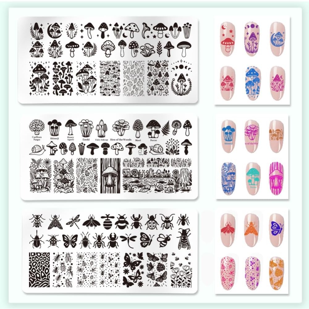 Alat Template Seni Kuku DIY da - Nail Stamping Plate ulasan dan harga