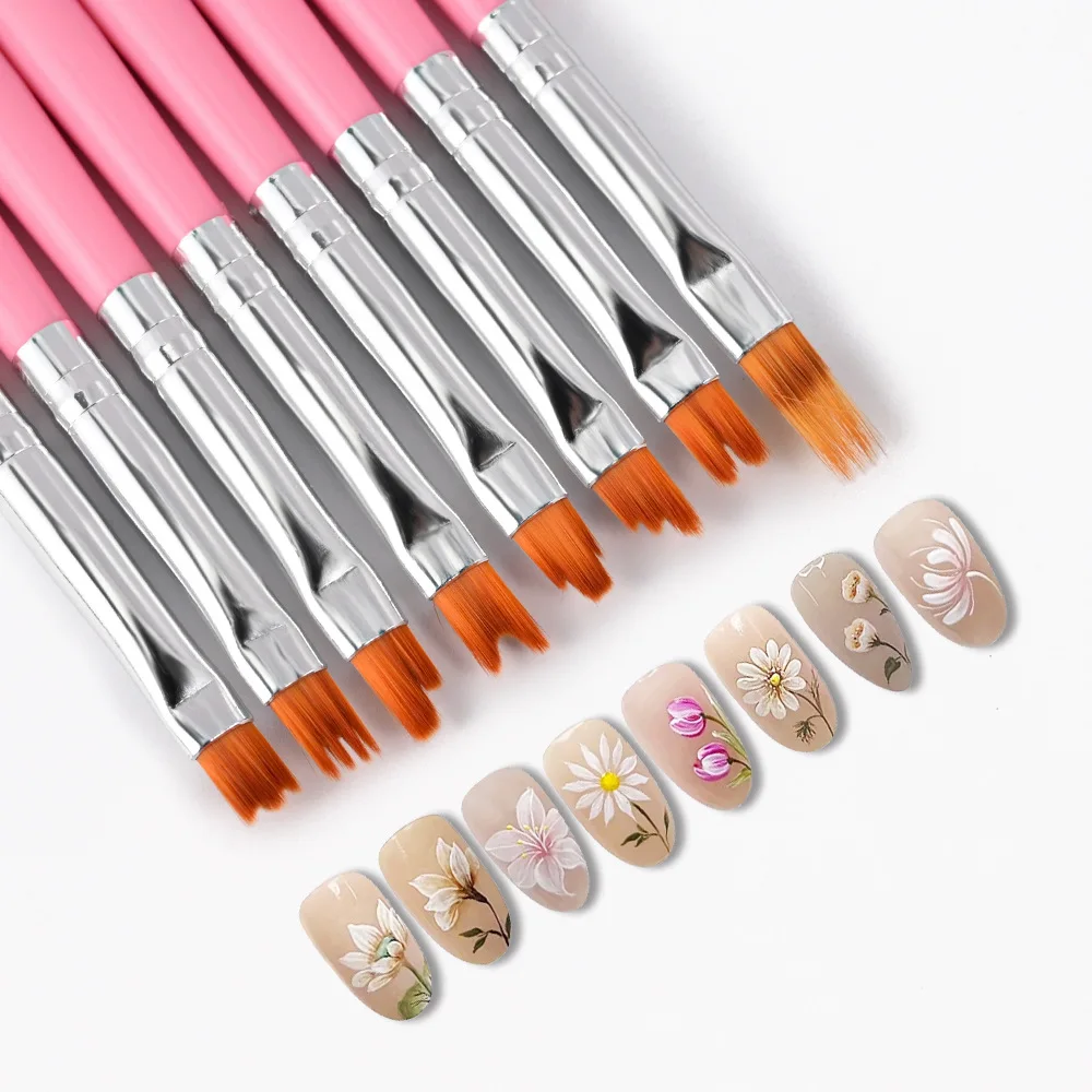 Set Kuas Seni Kuku 8 Buah – Ku - Nail Art Zig Zag ulasan dan harga
