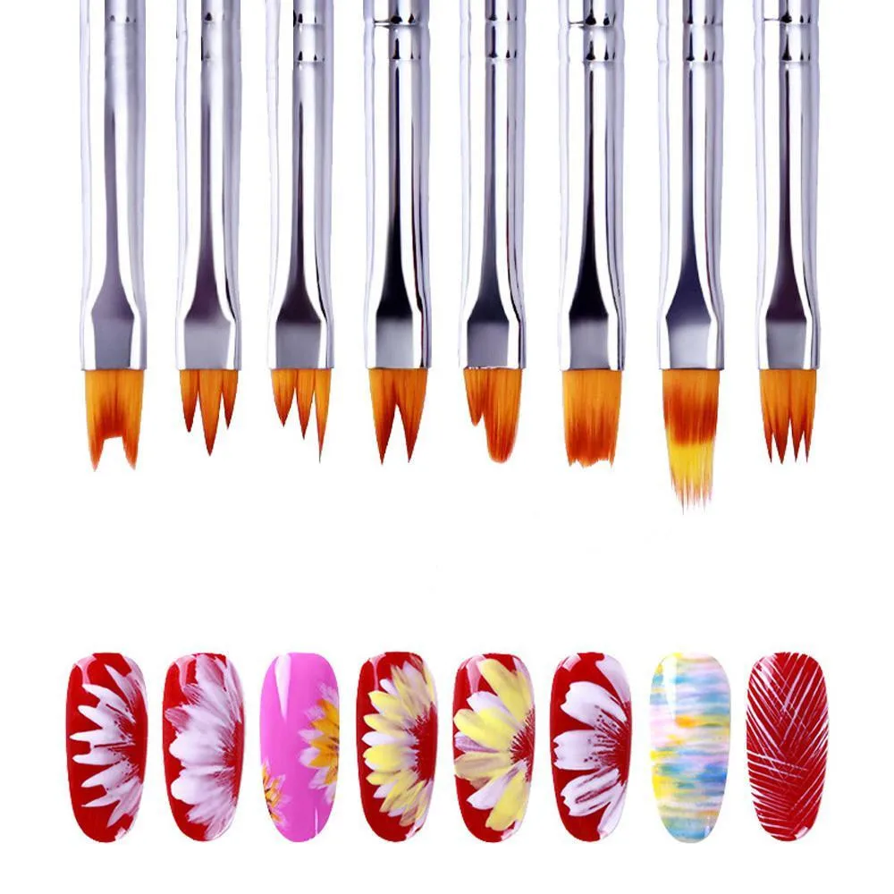 Set Kuas Seni Kuku 8 Buah – Ku - Nail Art Zig Zag ulasan dan harga