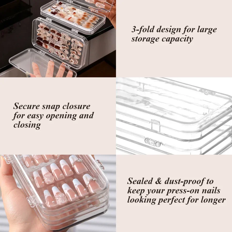 Kotak Penyimpanan Kuku Lipat T - Nail Art Overlay ulasan dan harga